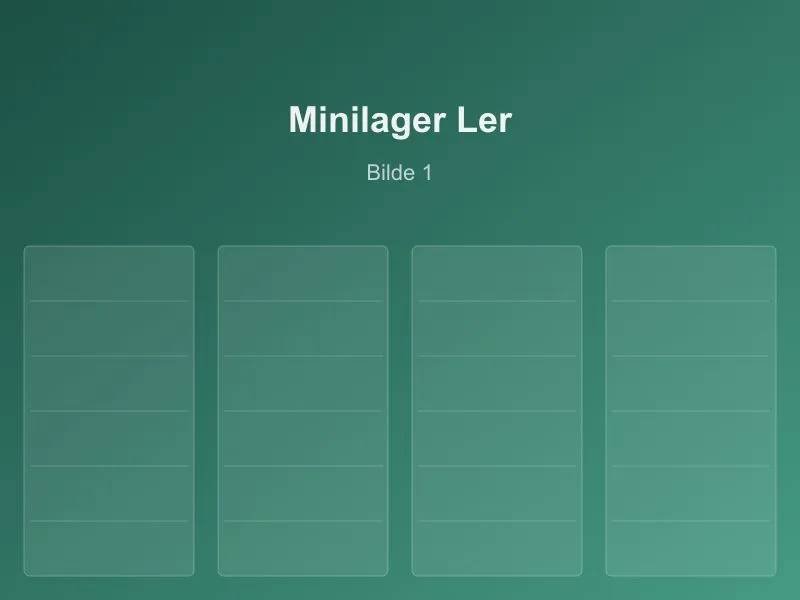 Rene og tørre lagerrom